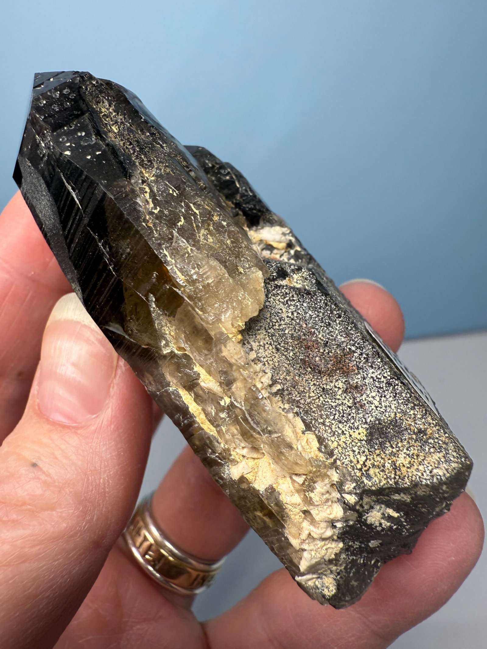 Natural Malawi Smoky Quartz Point - Image 5