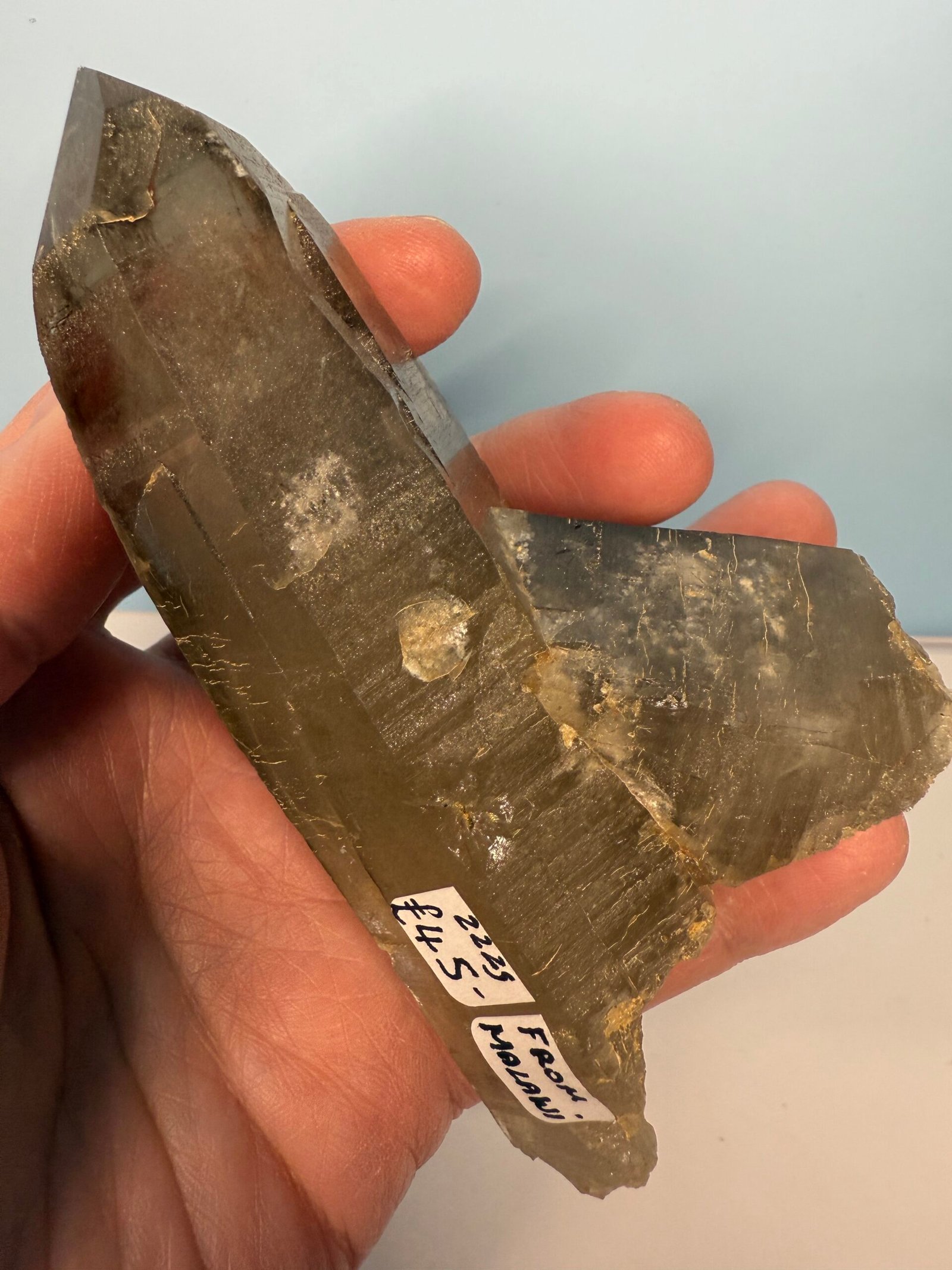 Natural Malawi Smoky Quartz Point - Image 4