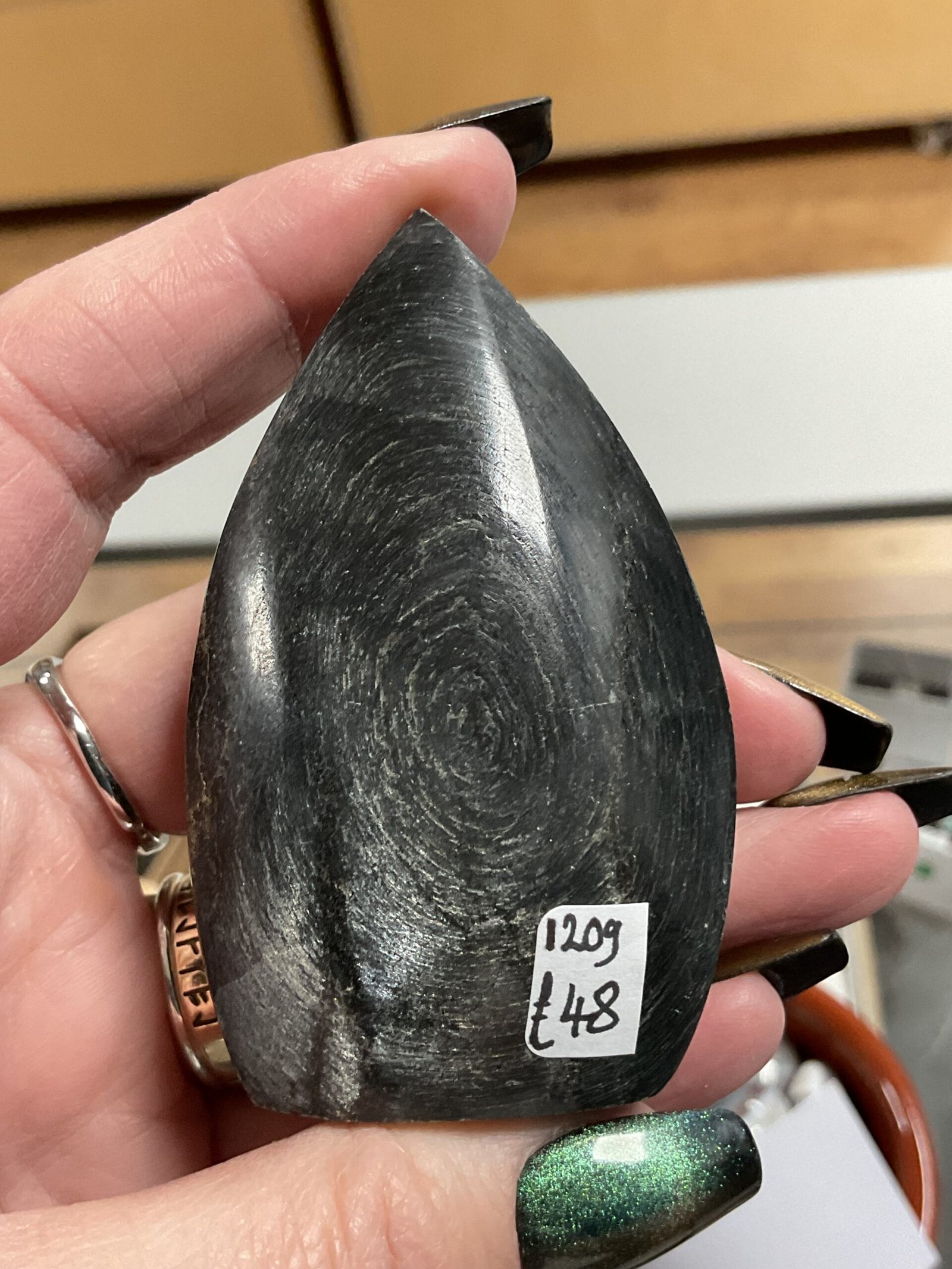 Hypersthene Freeform Shield