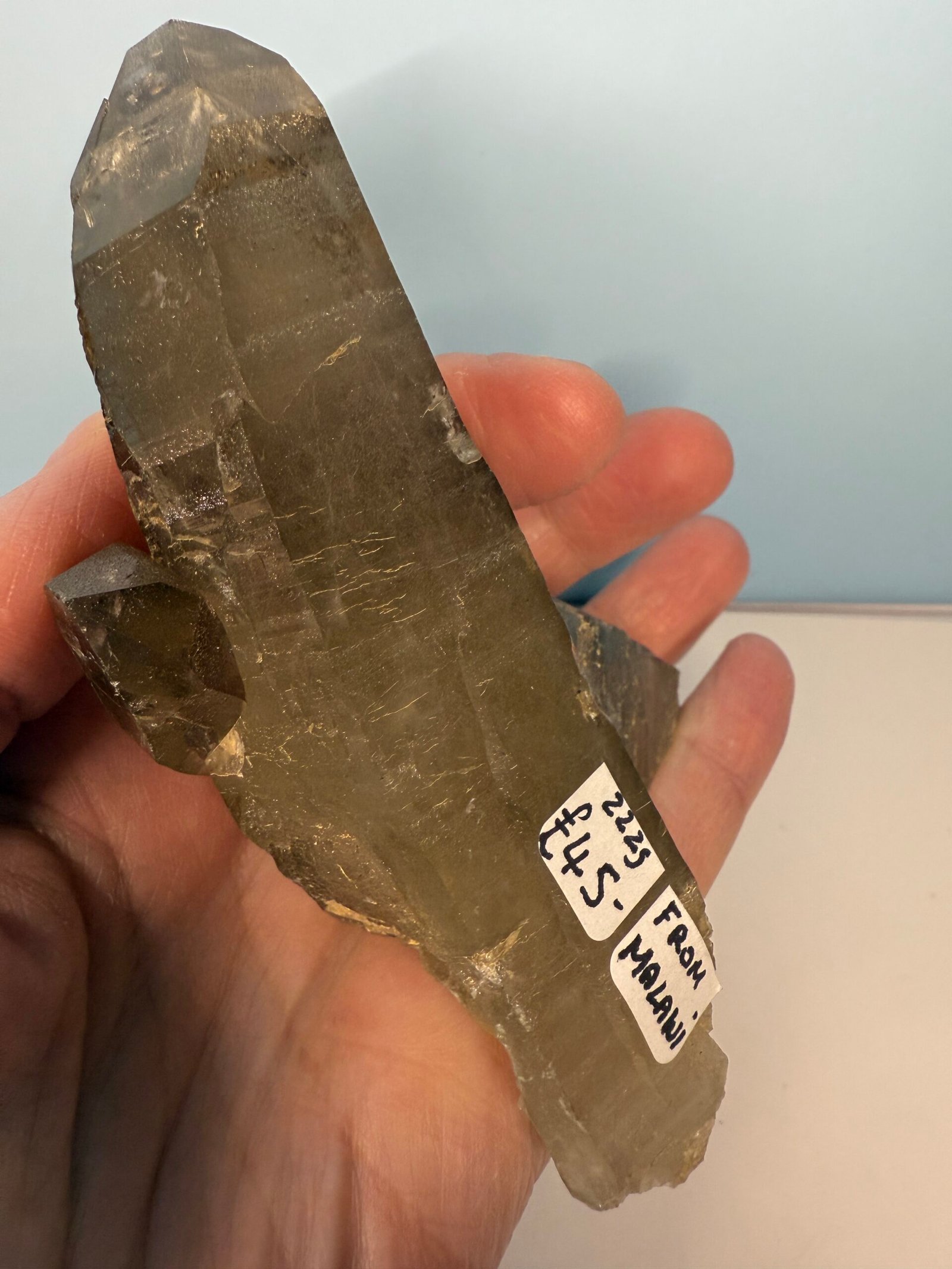 Natural Malawi Smoky Quartz Point - Image 5