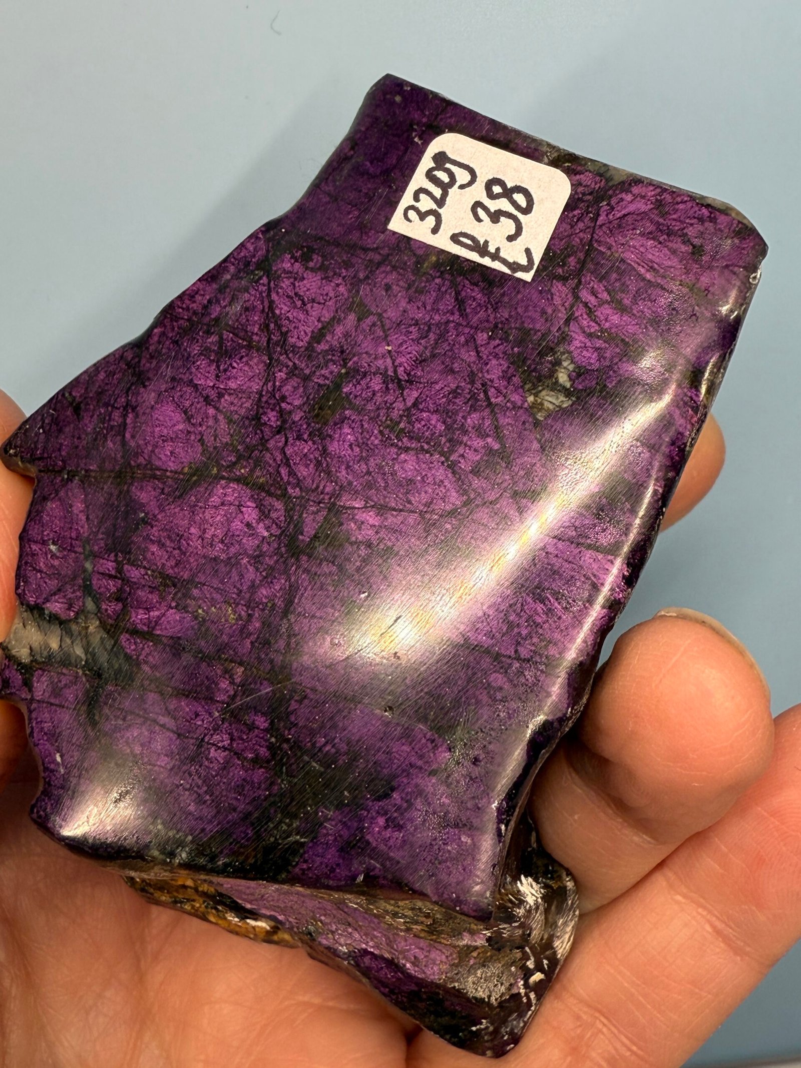 Polished Purpurite Slice