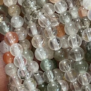 4mm ‘Rabbit Hair’ Rutile Quartz Bead Bracelet