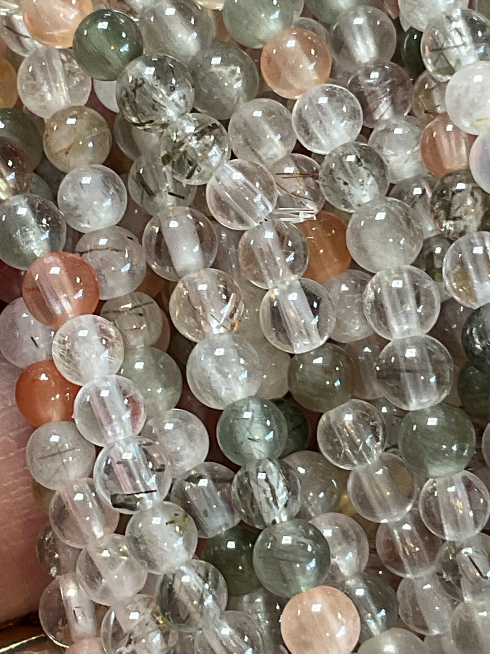 4mm ‘Rabbit Hair’ Rutile Quartz Bead Bracelet