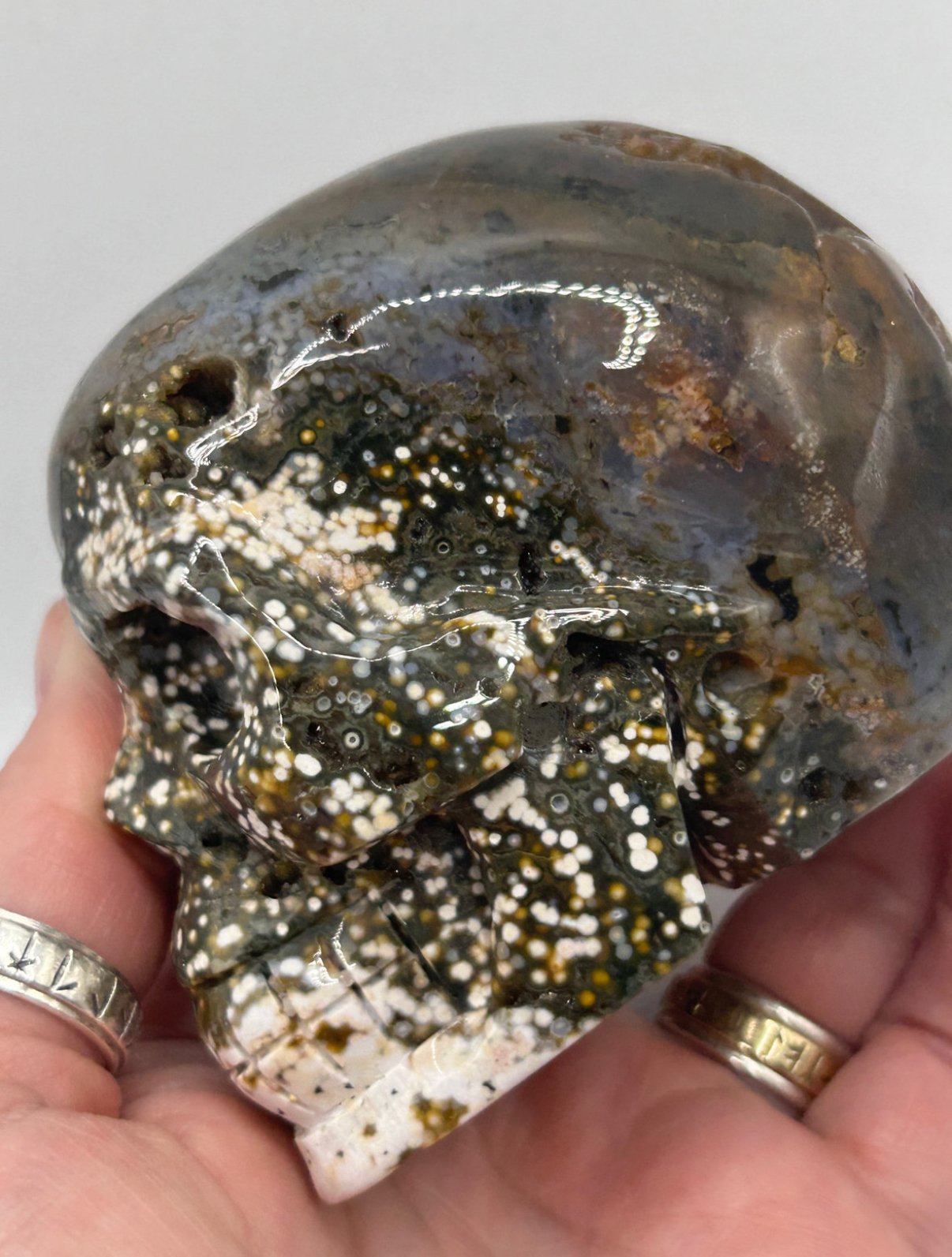 Ocean Jasper Skull - Image 3