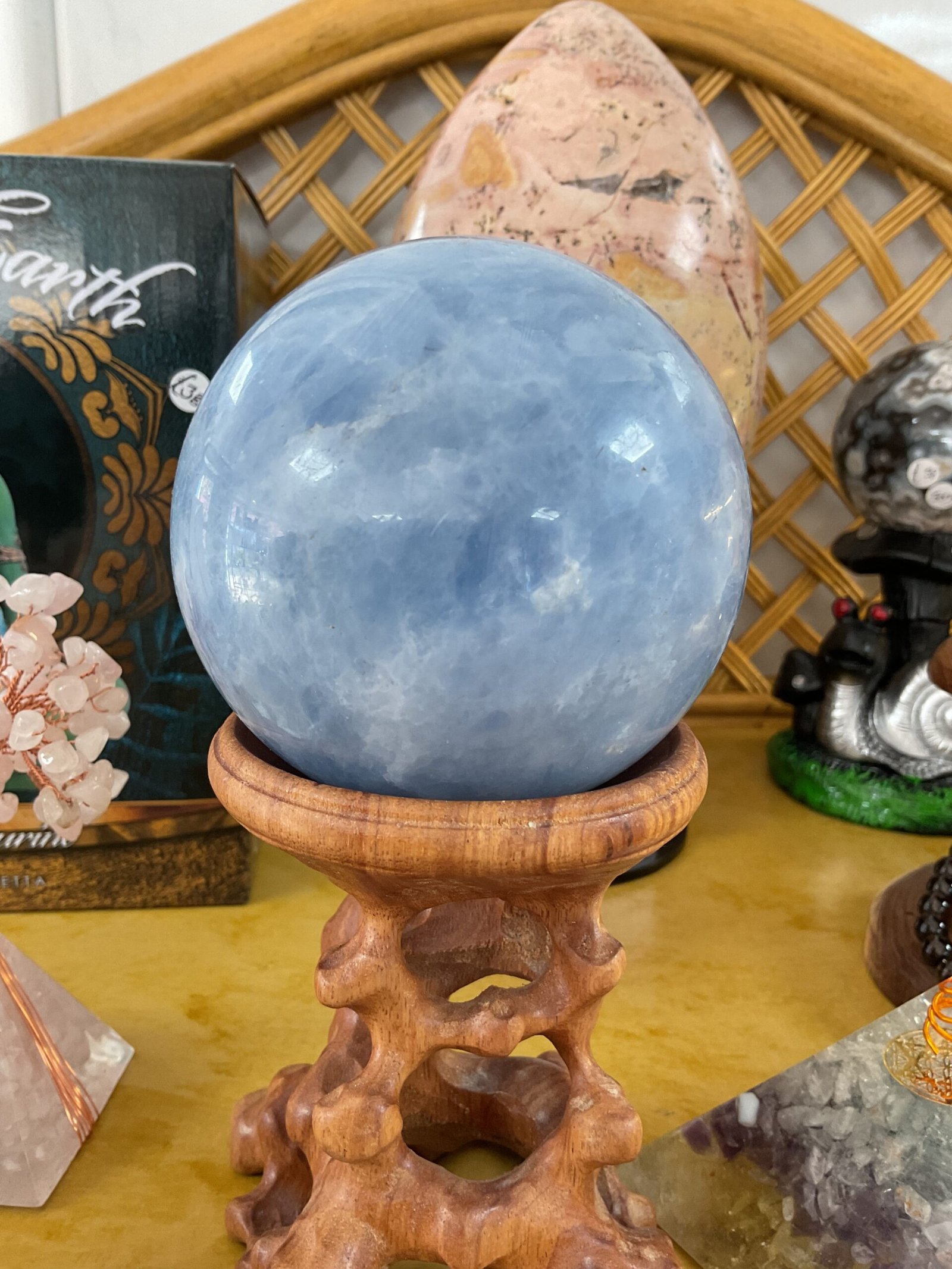 Blue Calcite Sphere - Image 2