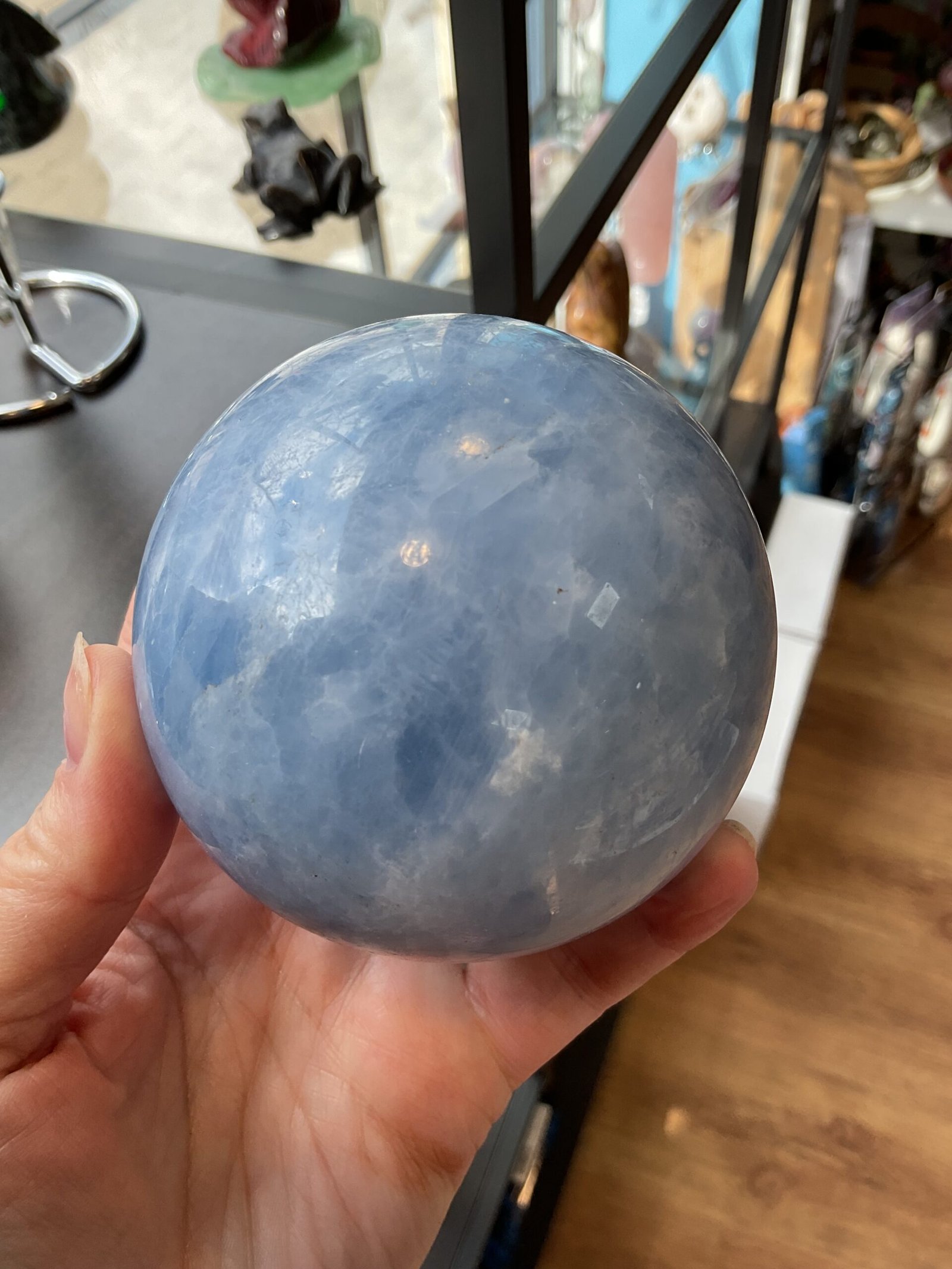 Blue Calcite Sphere