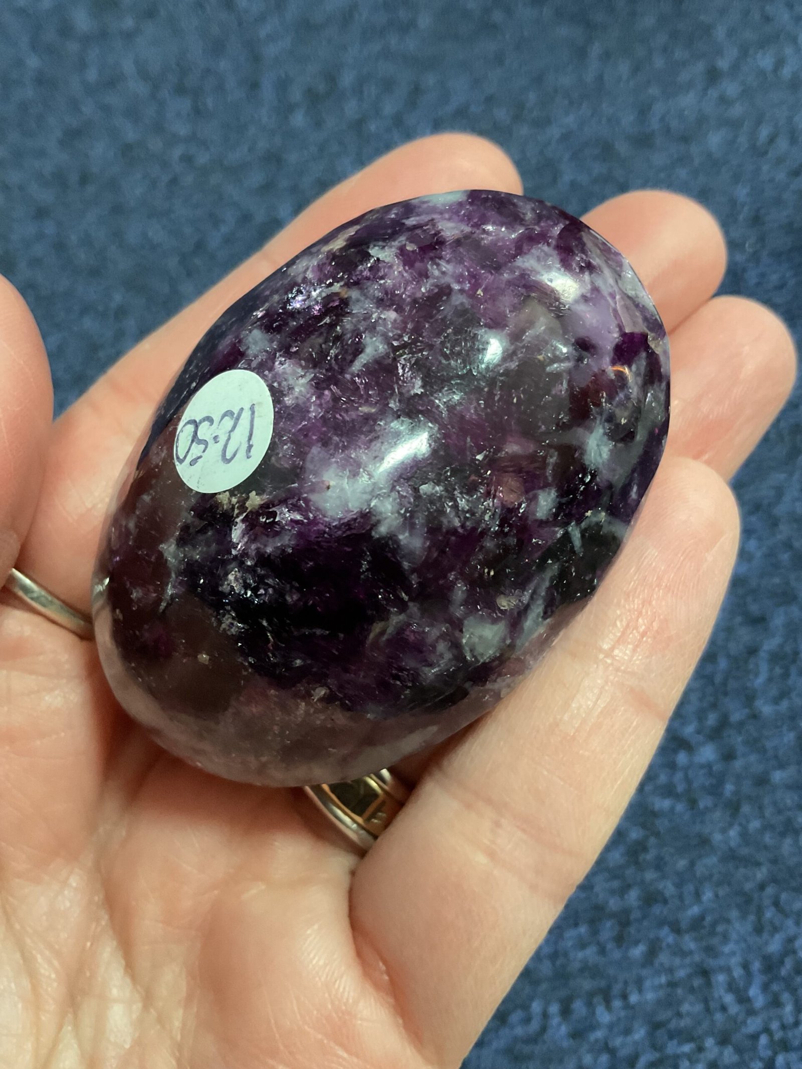 Gemmy Lepidolite Palm Stone