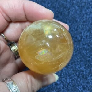 Honey Calcite Sphere