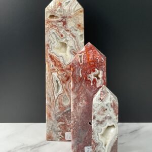 Crazy Lace Agate Tower- various sizes