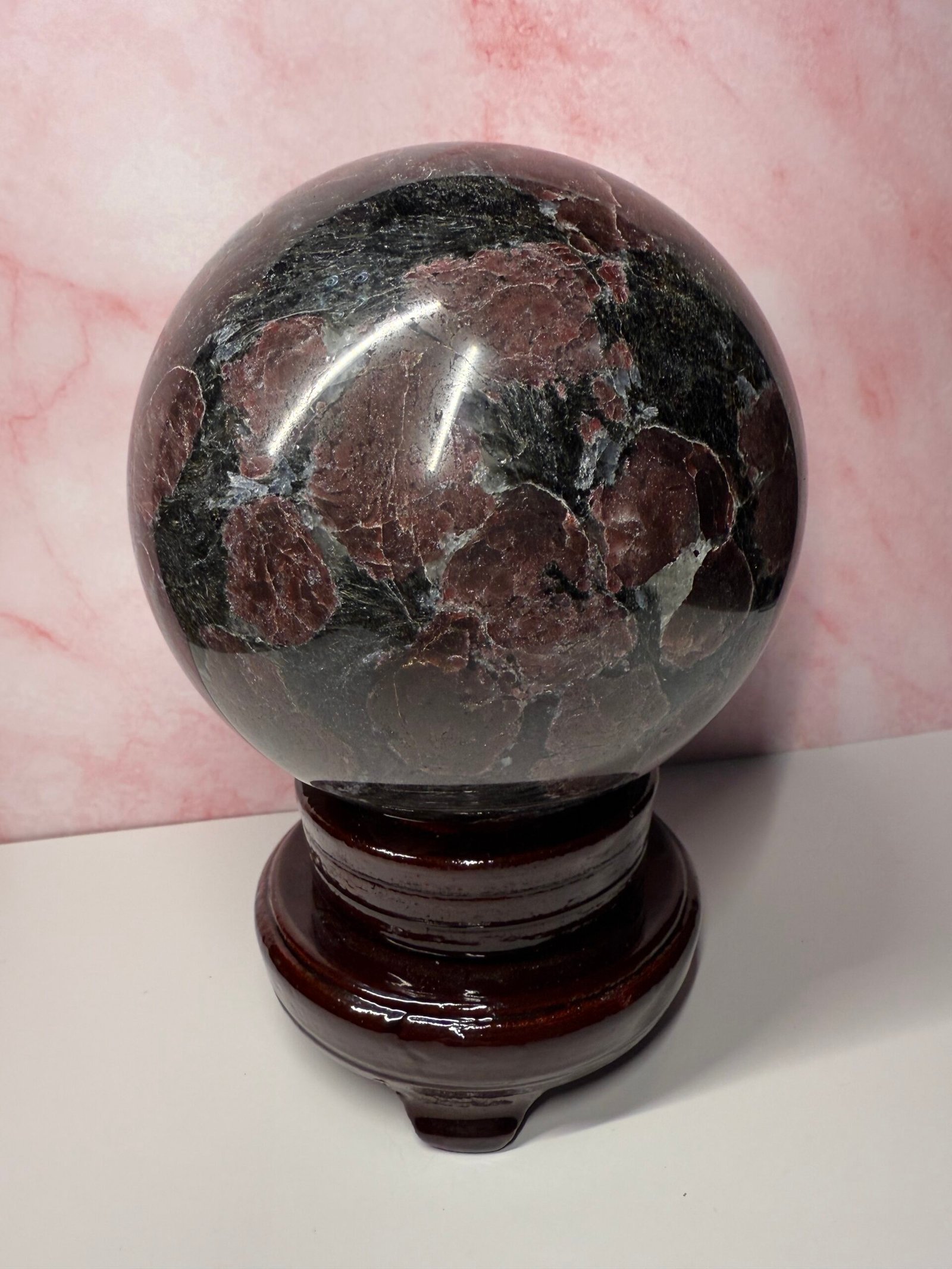 Large Garnet Sphere