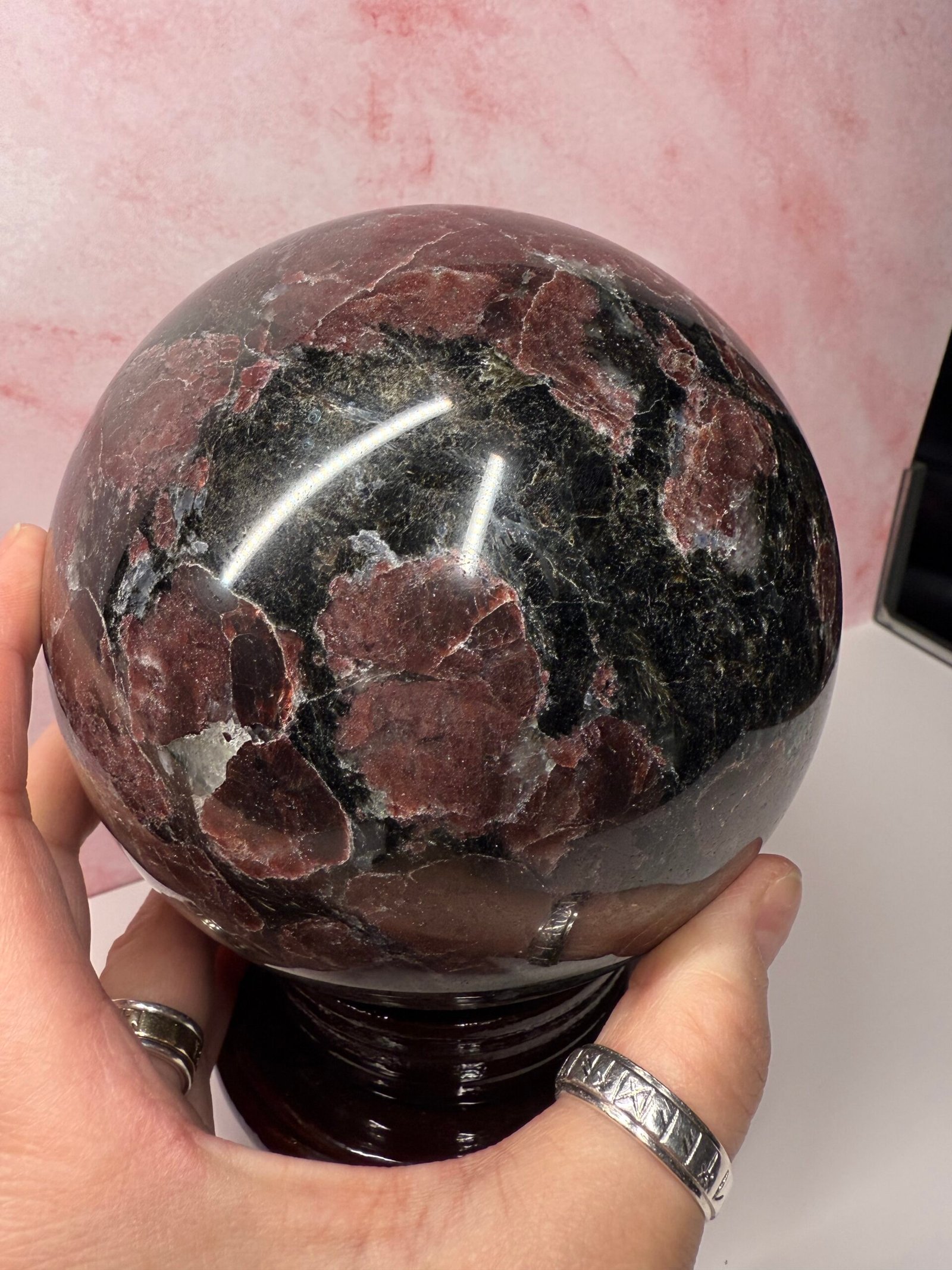 Large Garnet Sphere - Image 4