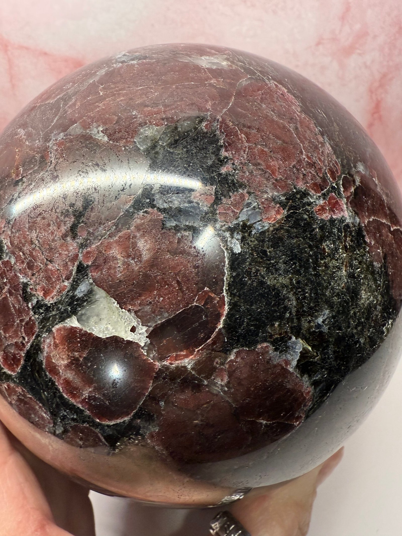 Large Garnet Sphere - Image 6