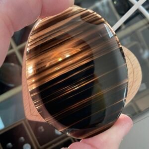 Midnight Lace Obsidian Palm Stone