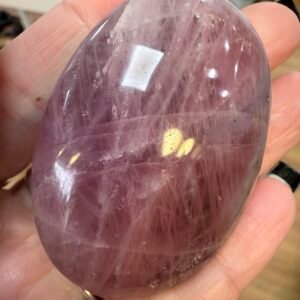 Lavender Rose Quartz Palm Stone