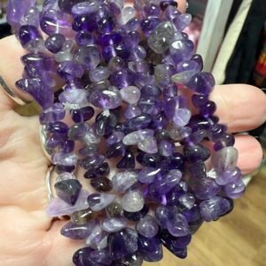 Amethyst Chip Stone Bracelet