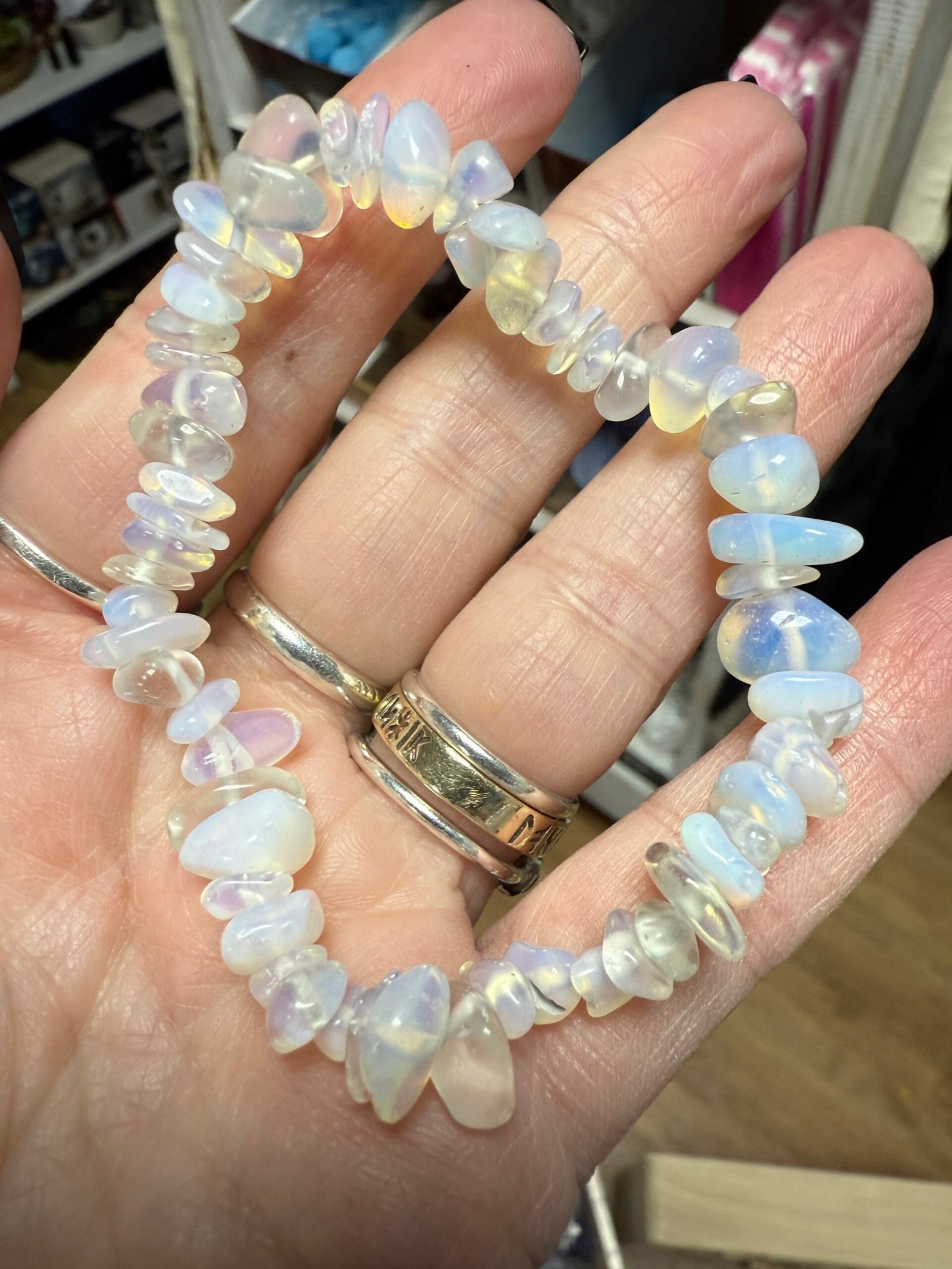 Opalite Chip Stone Bracelet