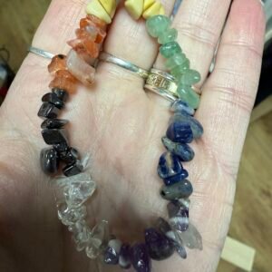 Chakra Chip Stone Bracelet