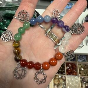 Chakra Bead & Charm Bracelet