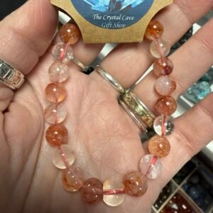 Fire Quartz Bead Bracelet