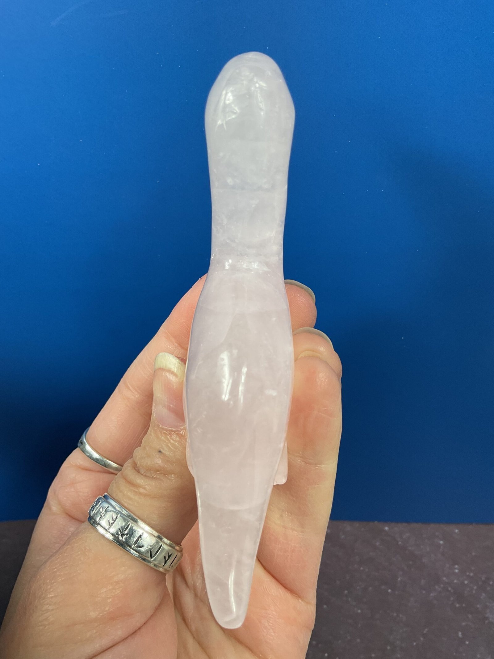 Rose Quartz Dinosaur Carving - Image 5