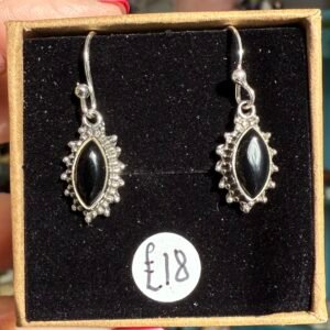 Sterling Silver Gemstone (various) Earrings ornate design