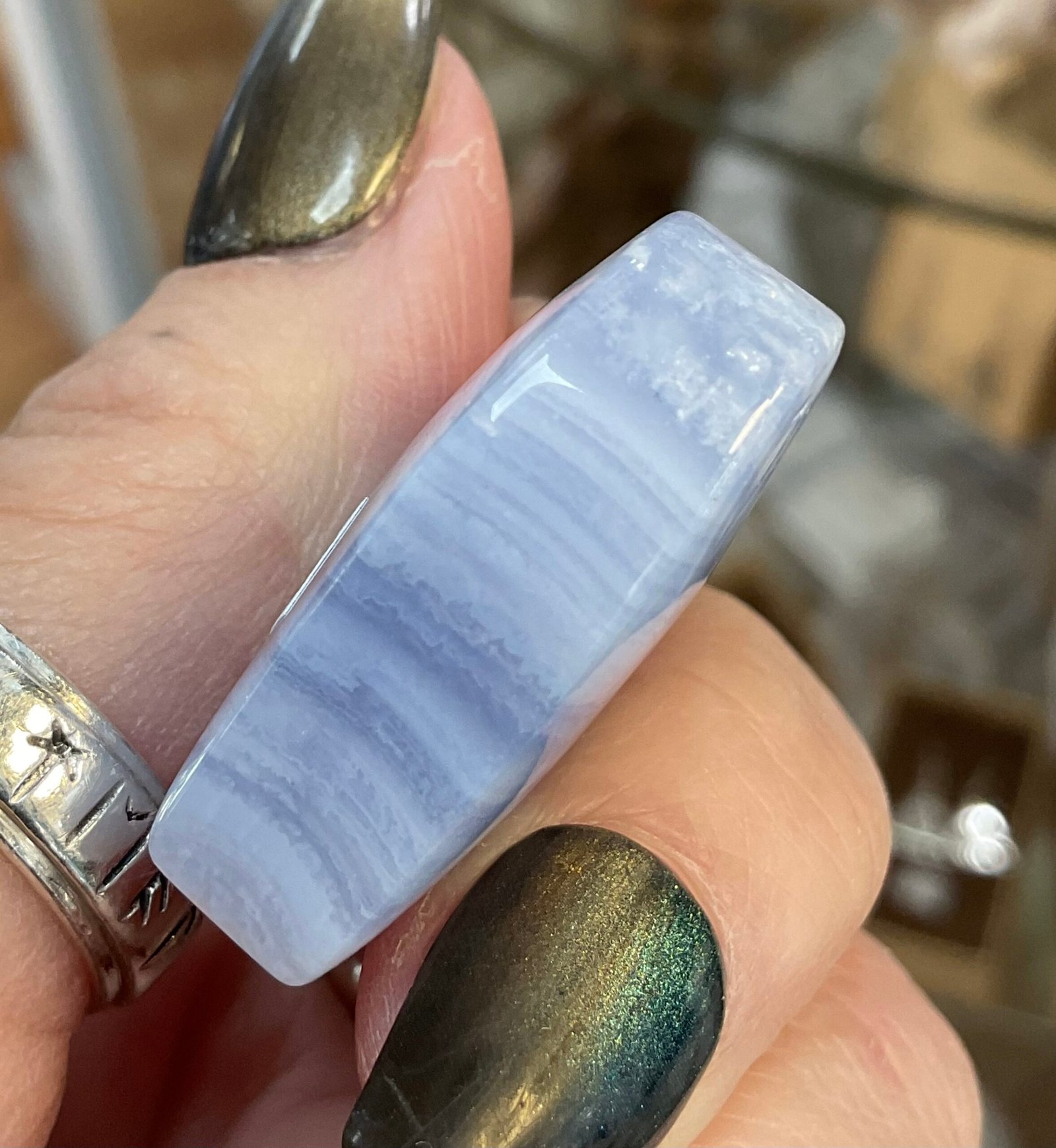 Blue Lace Agate Heart - Image 4