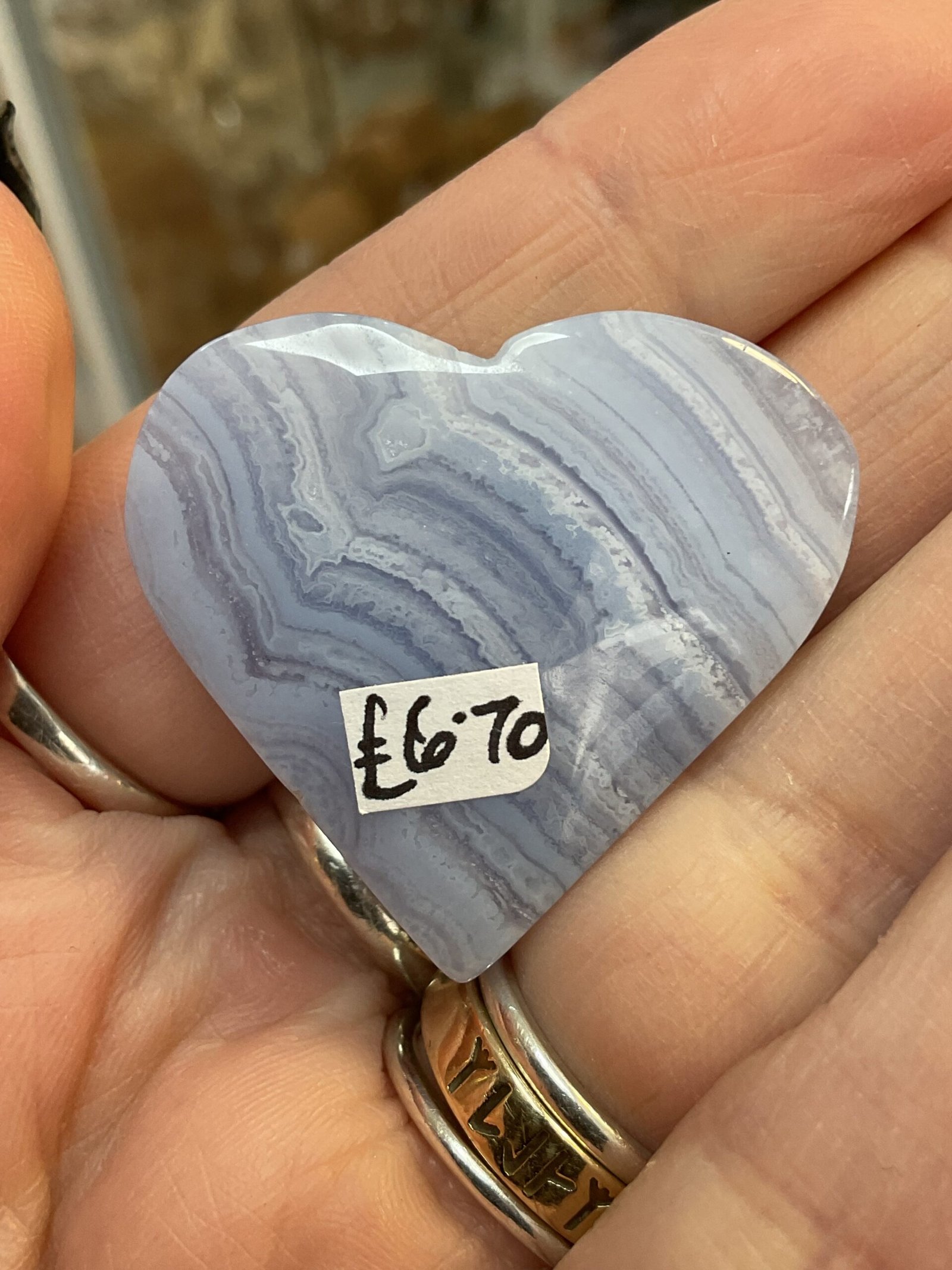 Blue Lace Agate Heart - Image 6