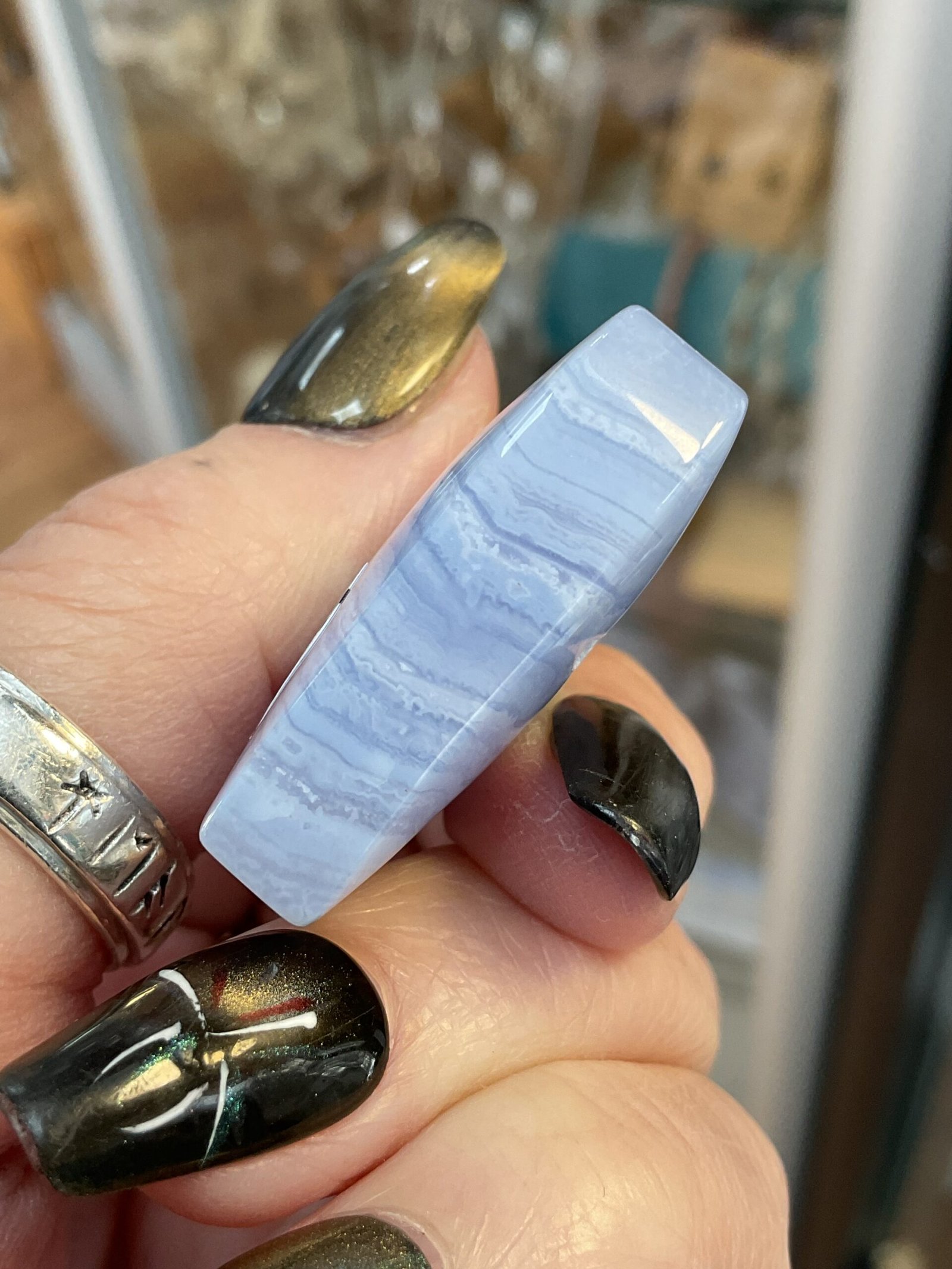 Blue Lace Agate Heart - Image 7