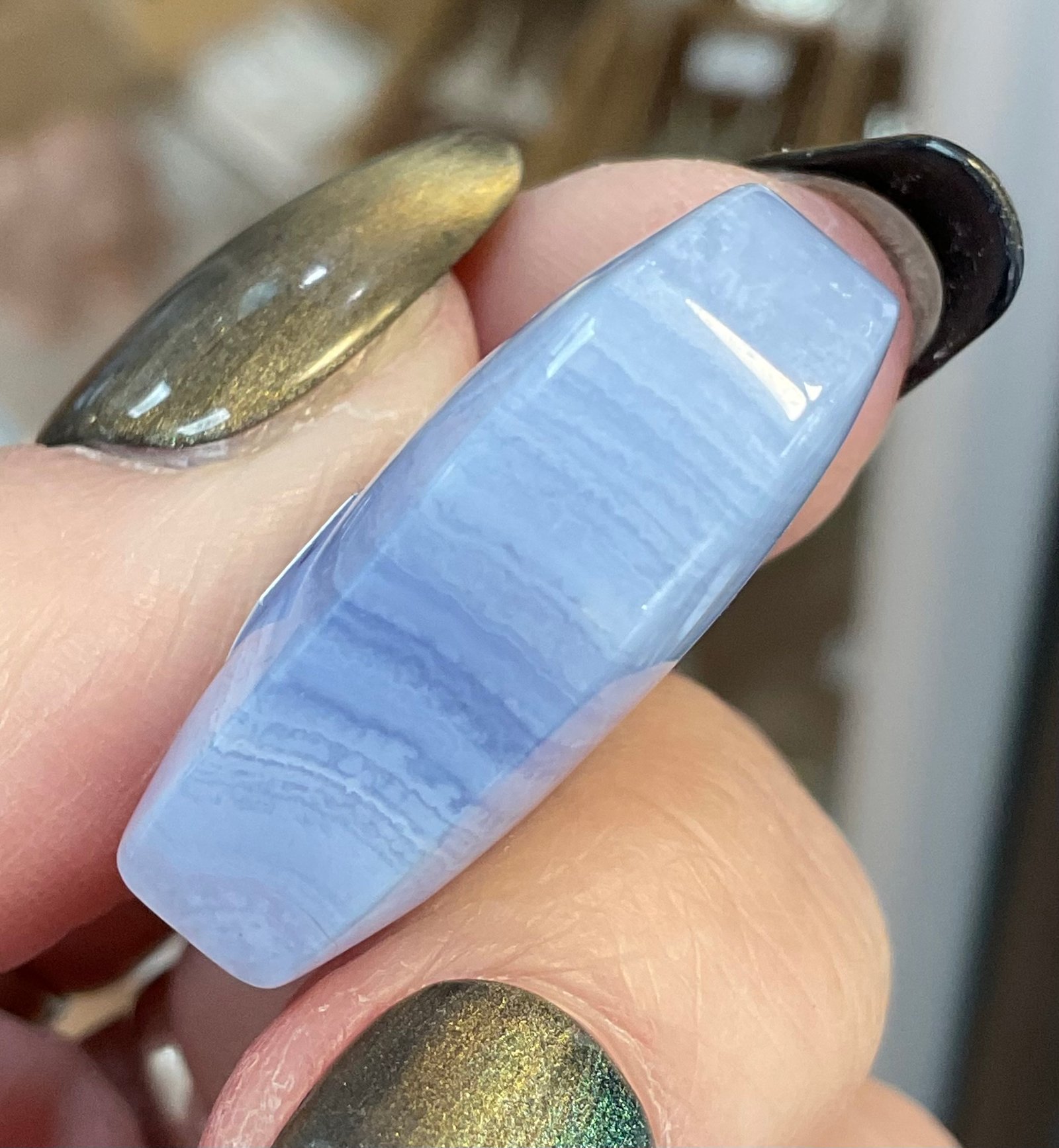 Blue Lace Agate Heart - Image 10