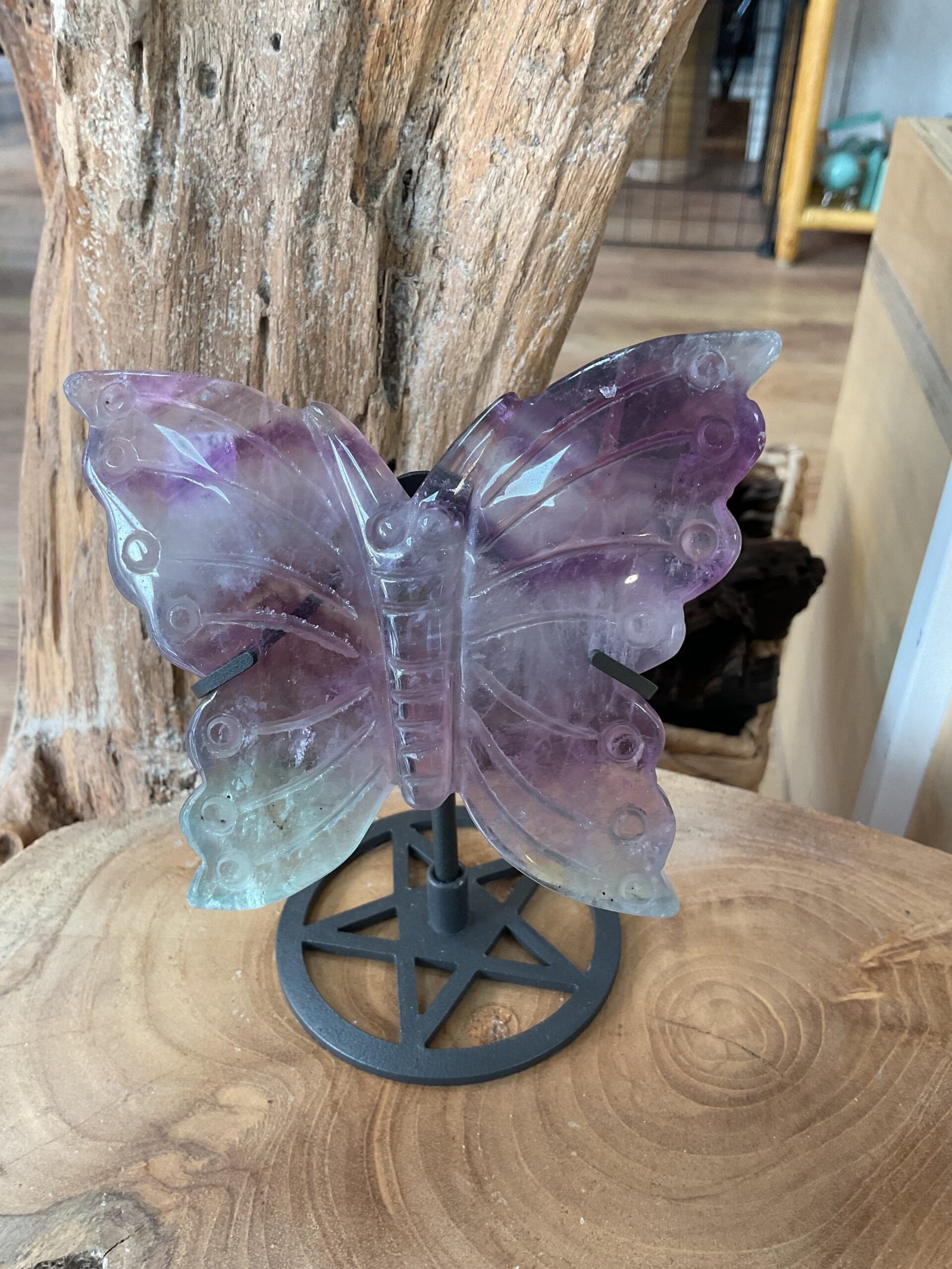 Fluorite Butterfly on Stand - Image 2