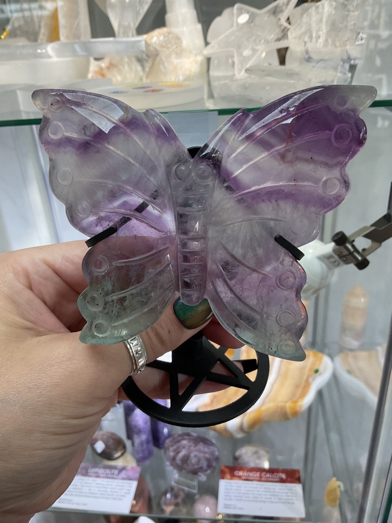 Fluorite Butterfly on Stand