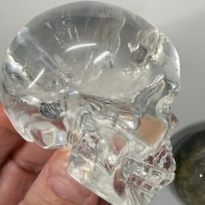 High Quality Clear Quartz Skull Carving