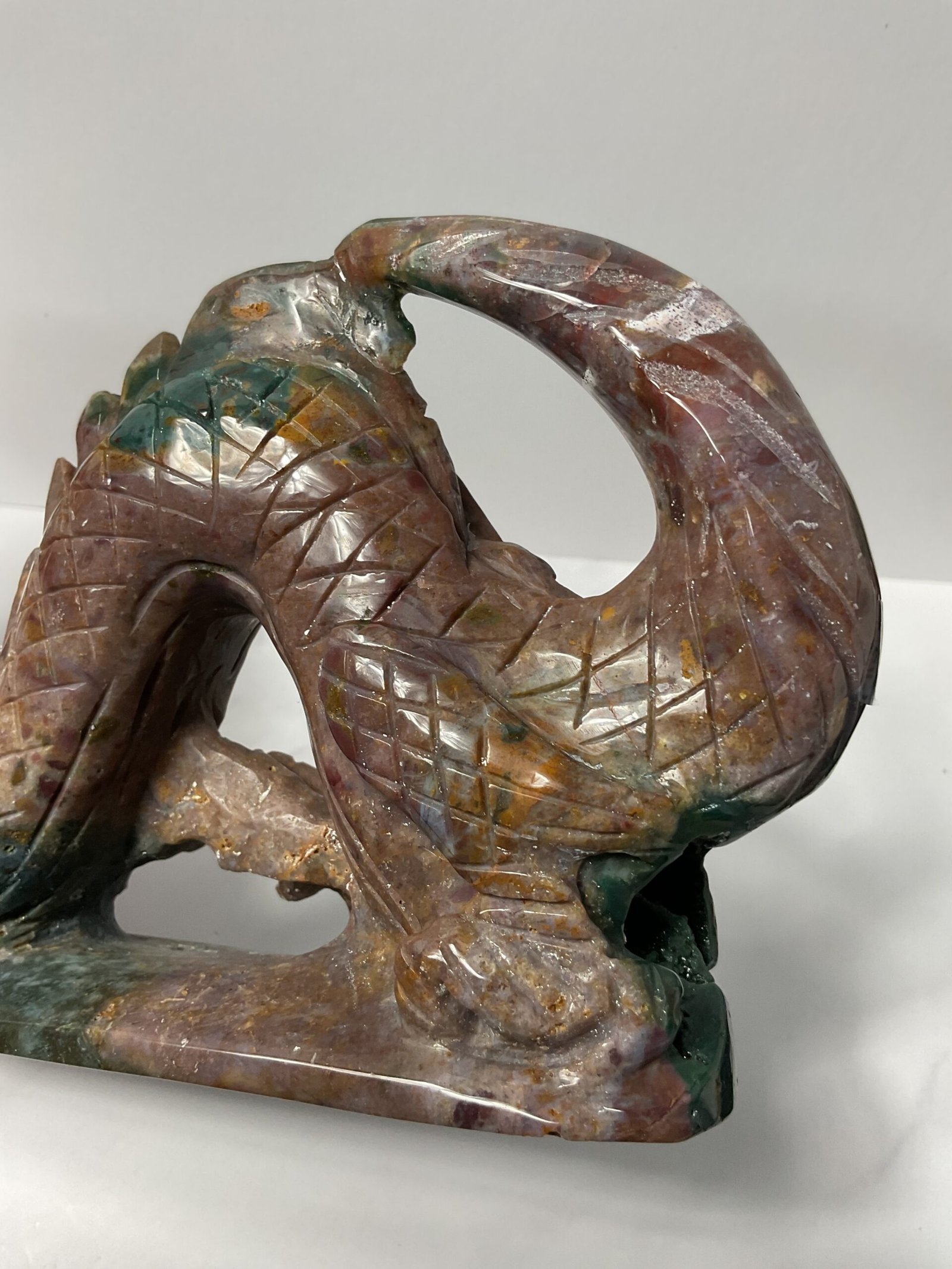 Ocean Jasper Dragon Carving - Image 7