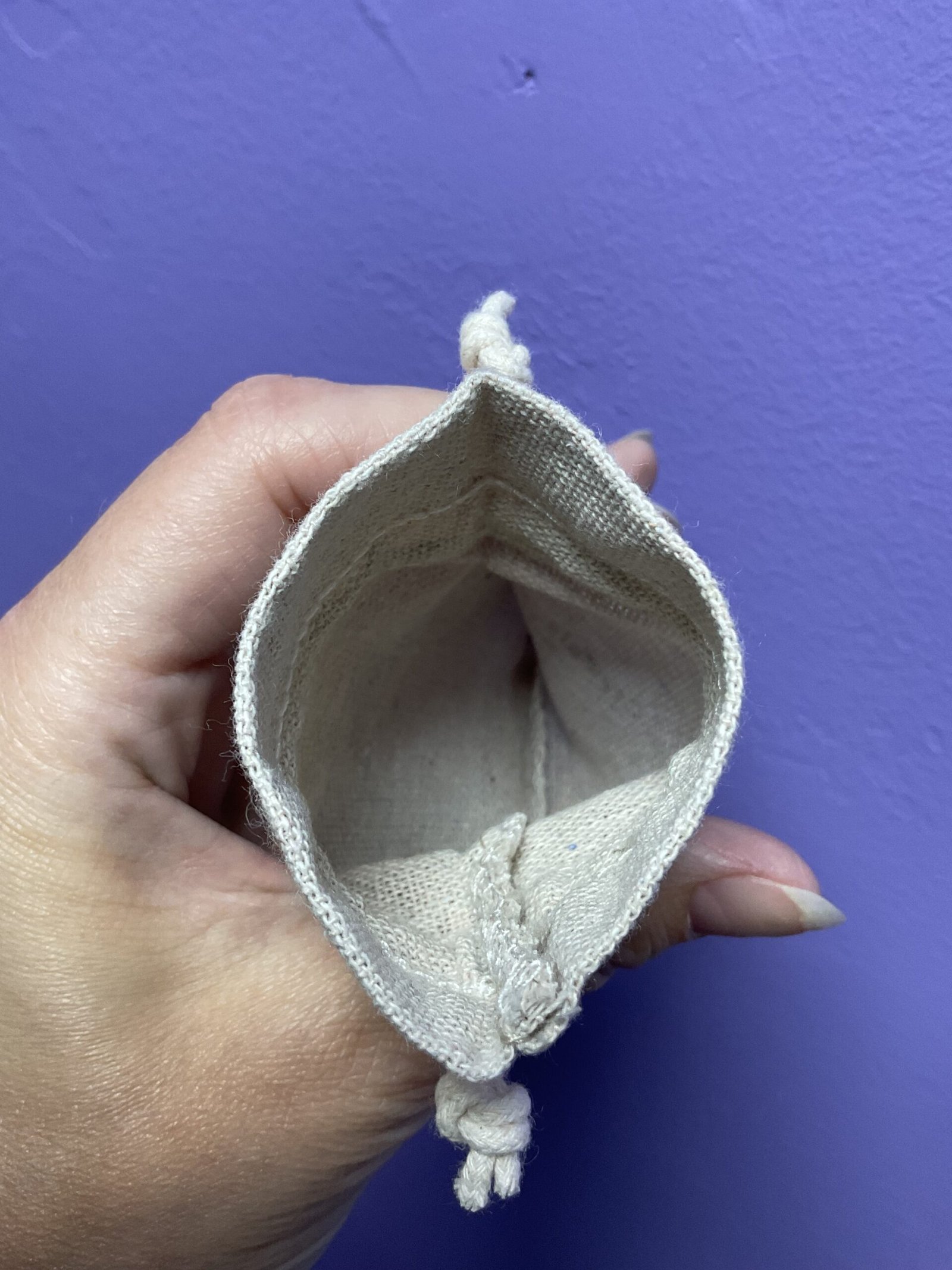 Mother Earth Crystals Hessian Drawstring Bag - Image 4