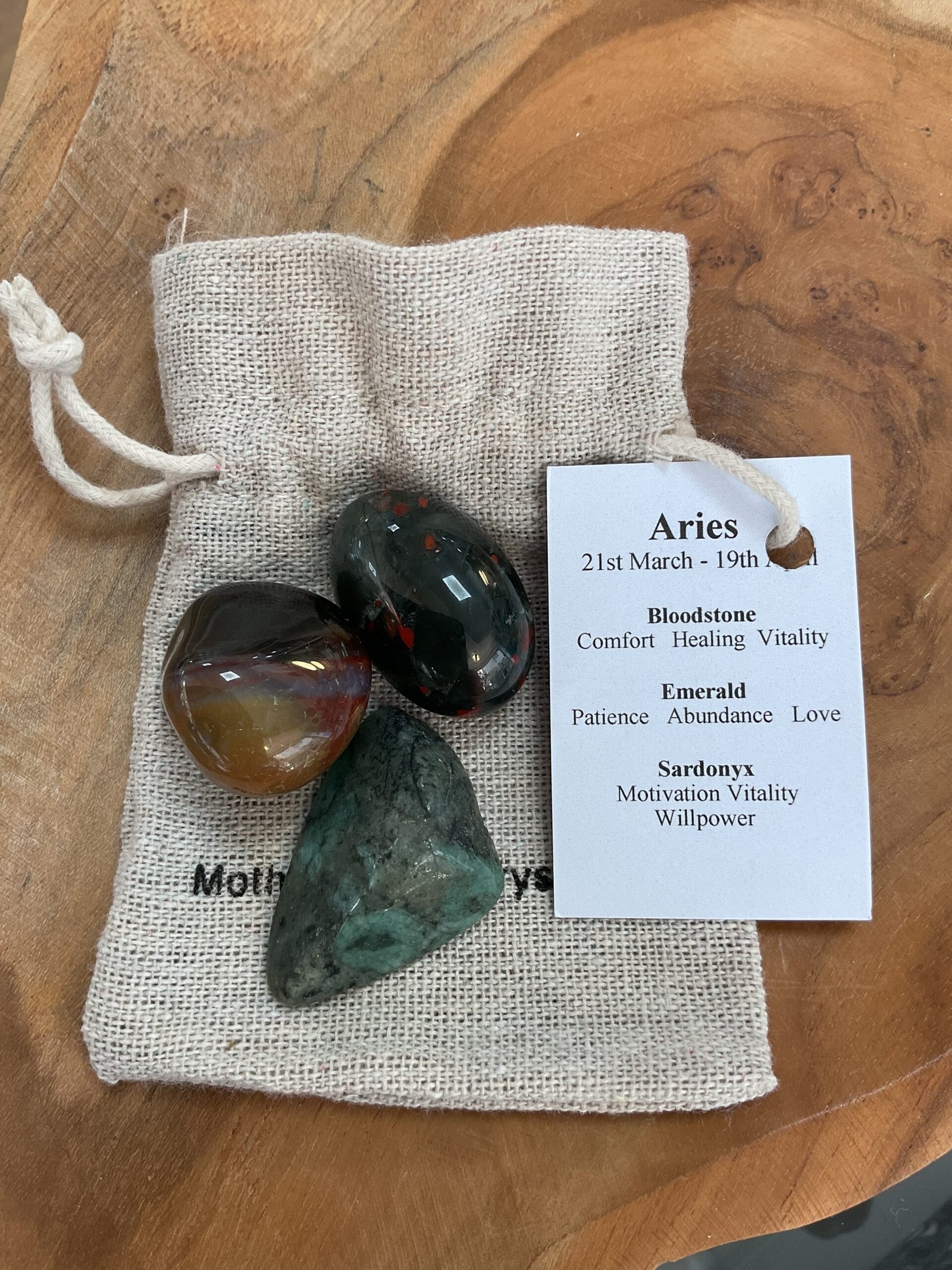 Zodiac Crystals in Drawstring Bag - Image 6