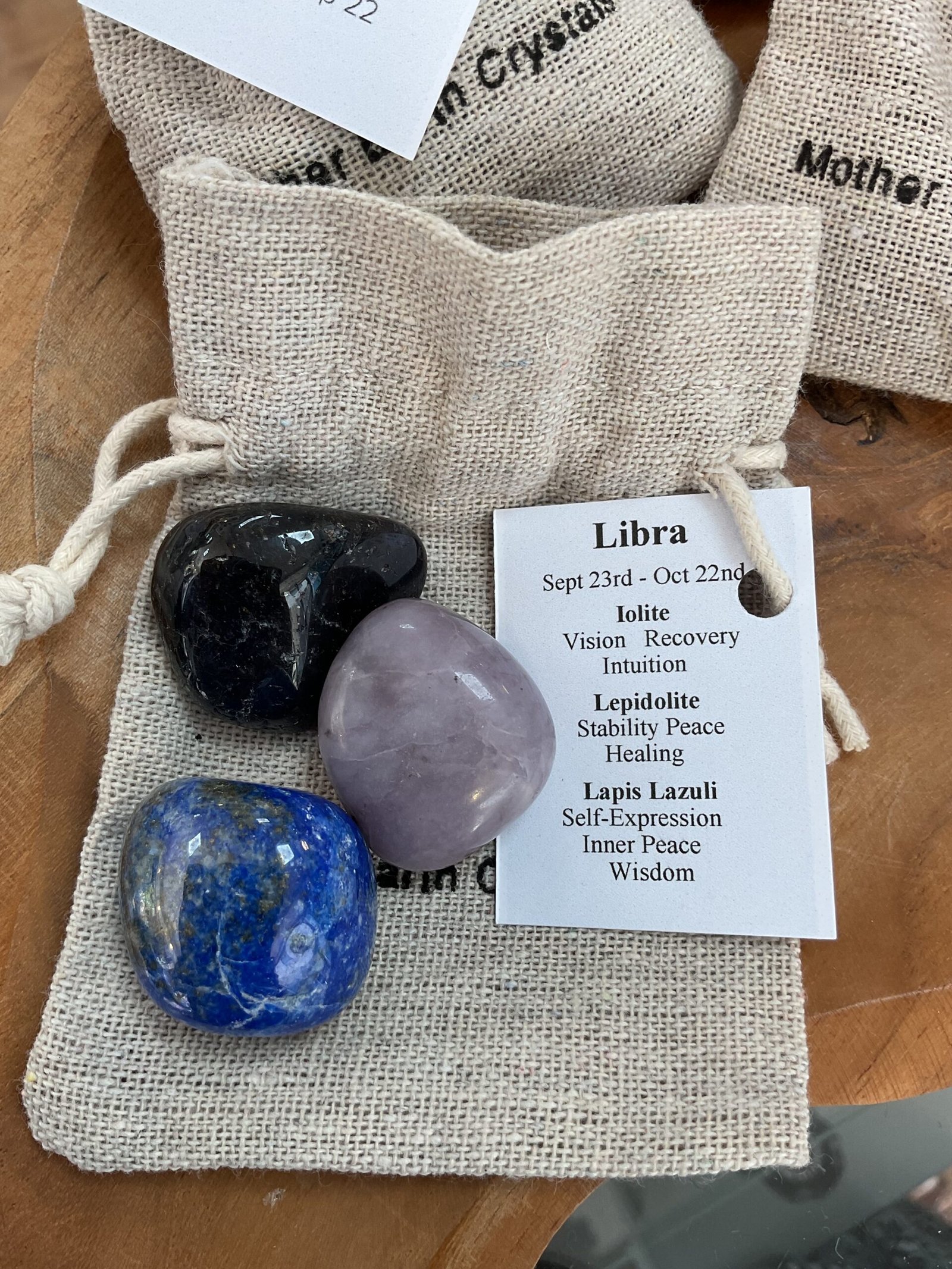 Zodiac Crystals in Drawstring Bag - Image 7