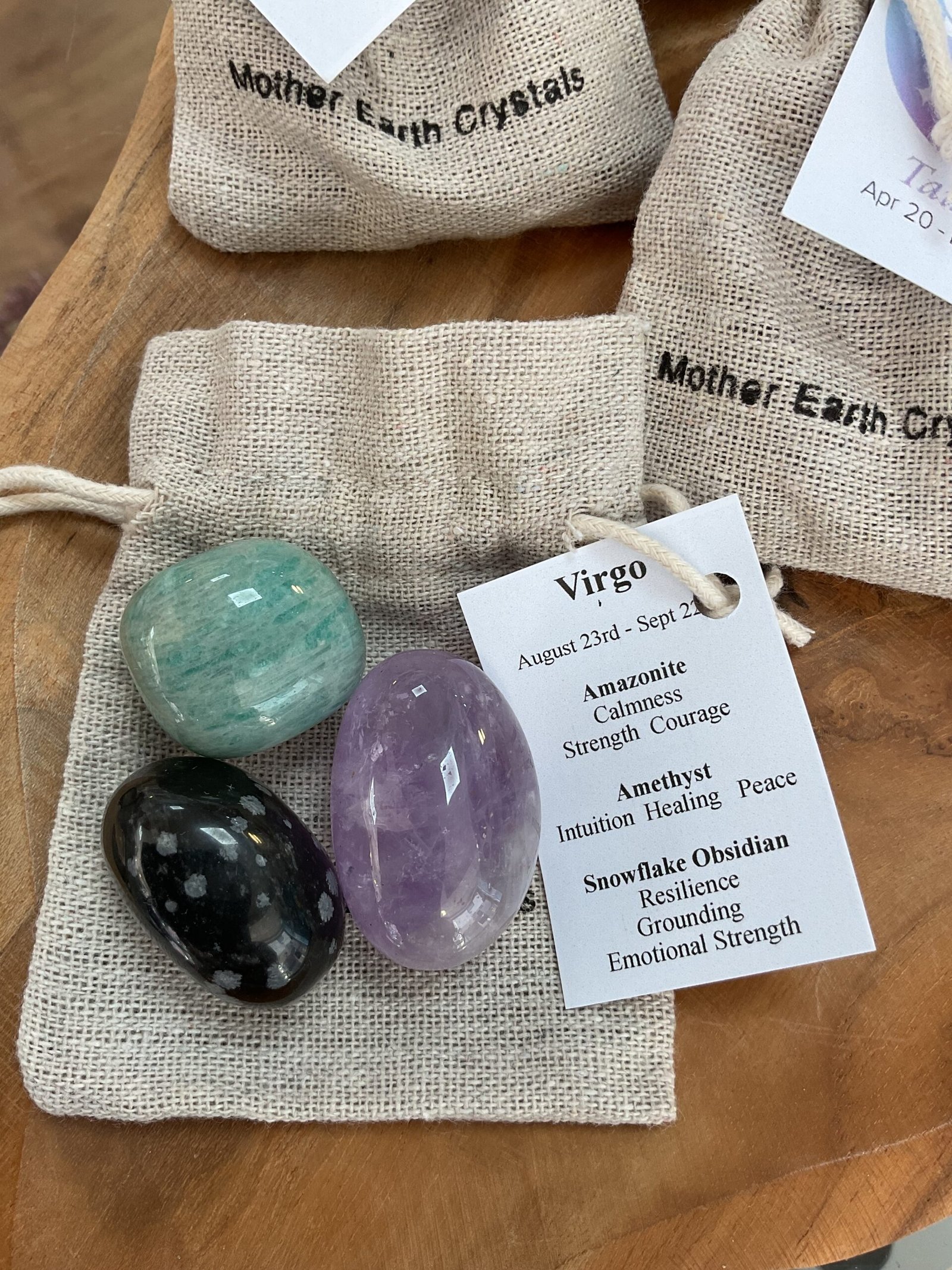 Zodiac Crystals in Drawstring Bag - Image 8