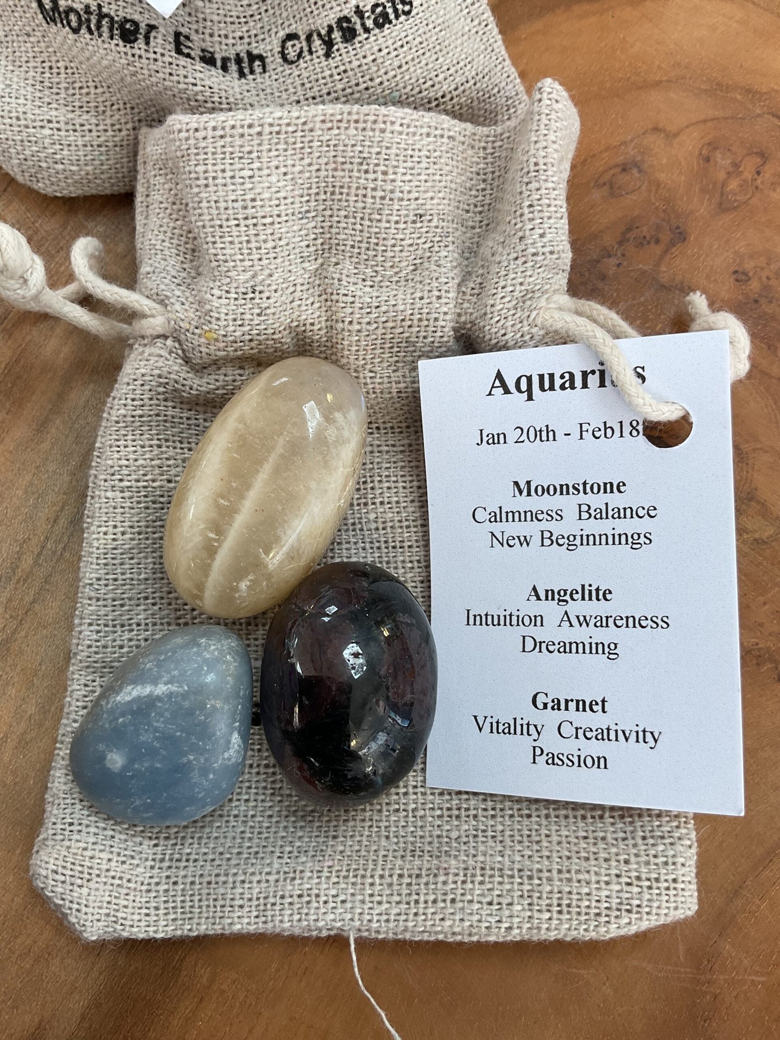 Zodiac Crystals in Drawstring Bag - Image 11