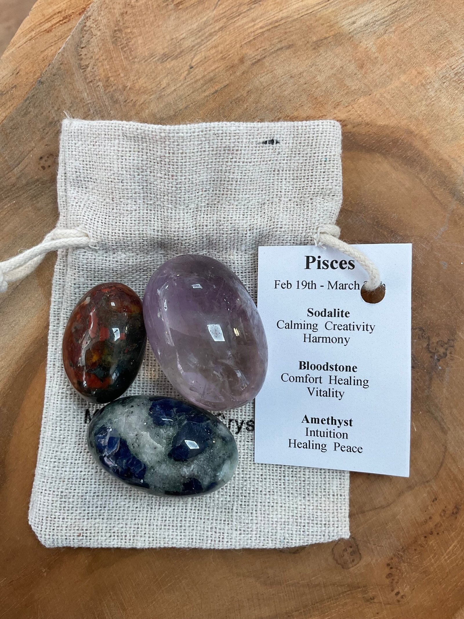 Zodiac Crystals in Drawstring Bag - Image 14