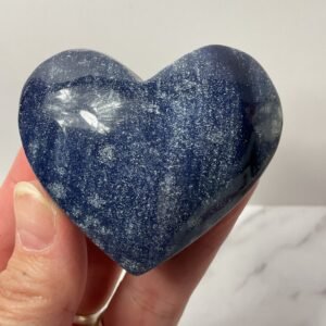 Blue Aventurine Heart Palm Stone