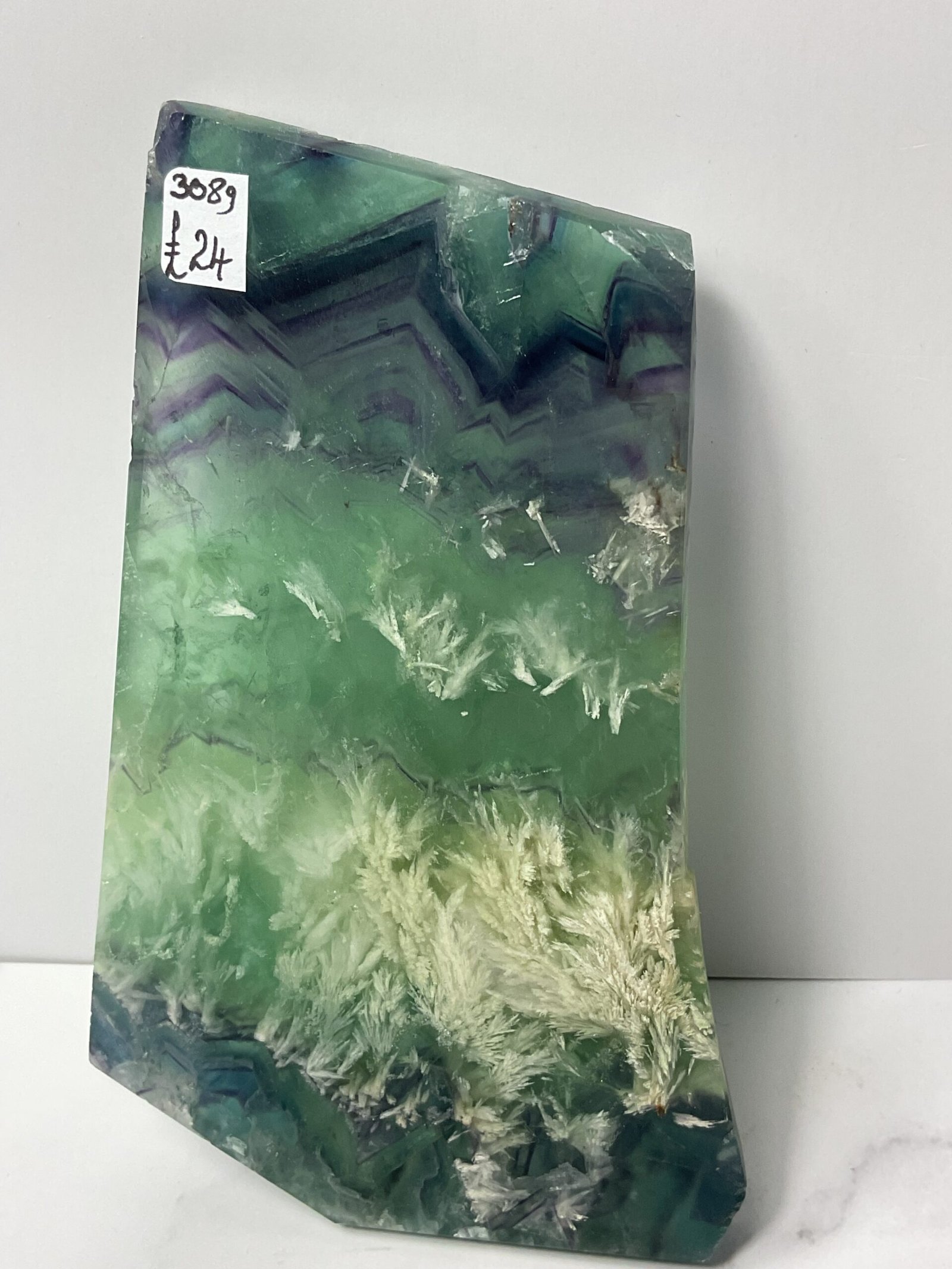 Feather Fluorite Slice - Image 3