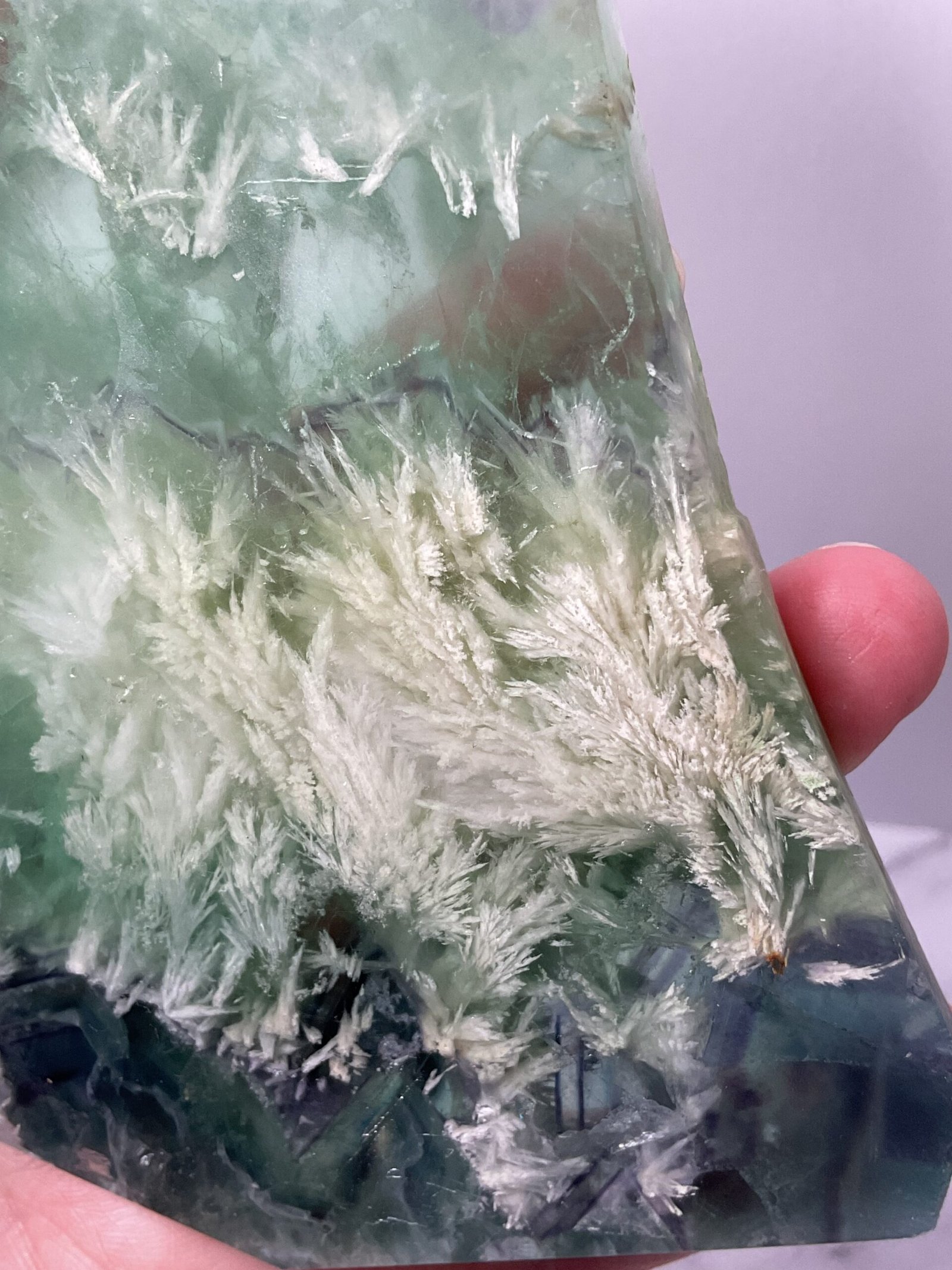 Feather Fluorite Slice - Image 5