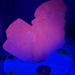 UV Reactive Pink Feather Calcite Specimen