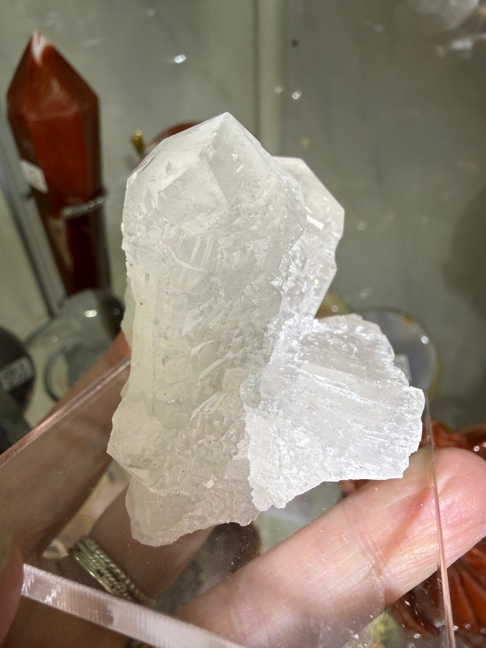 UV Reactive Pink Feather Calcite - Image 3