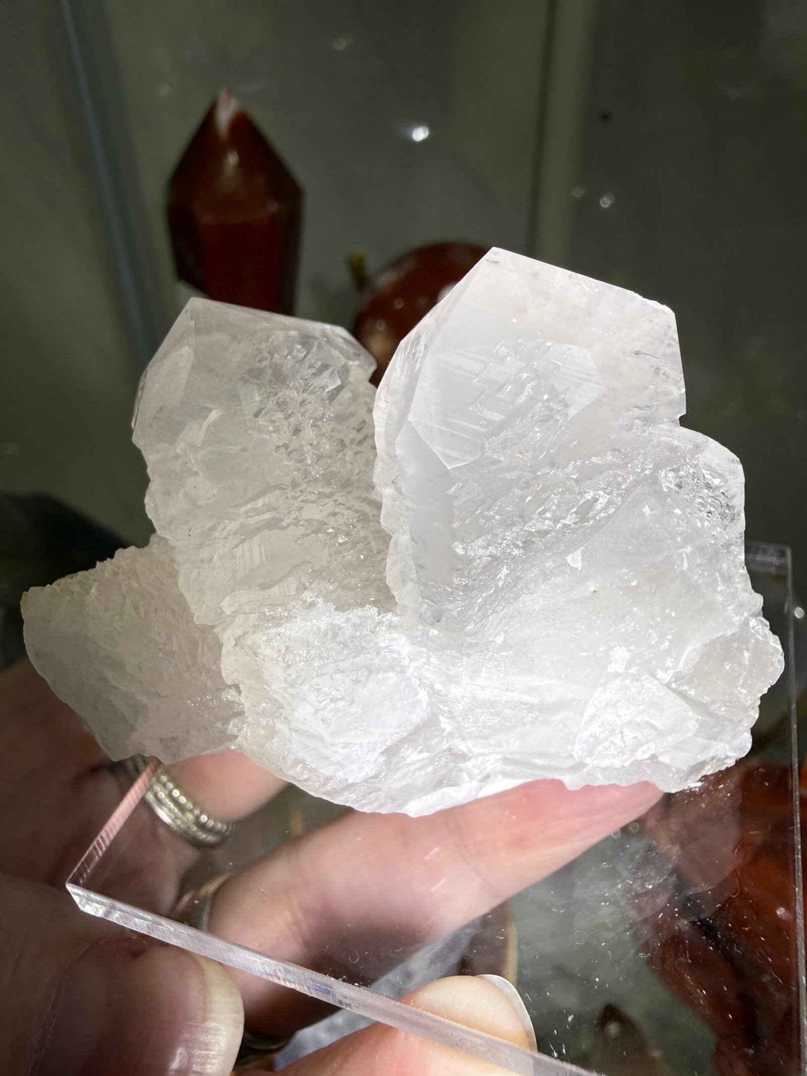 UV Reactive Pink Feather Calcite - Image 4