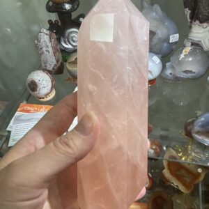 Large Rose Quartz Tower