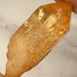 Tangerine Aura Quartz Natural Point