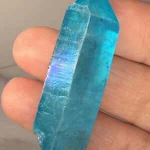 Aqua Aura Quartz Natural Point