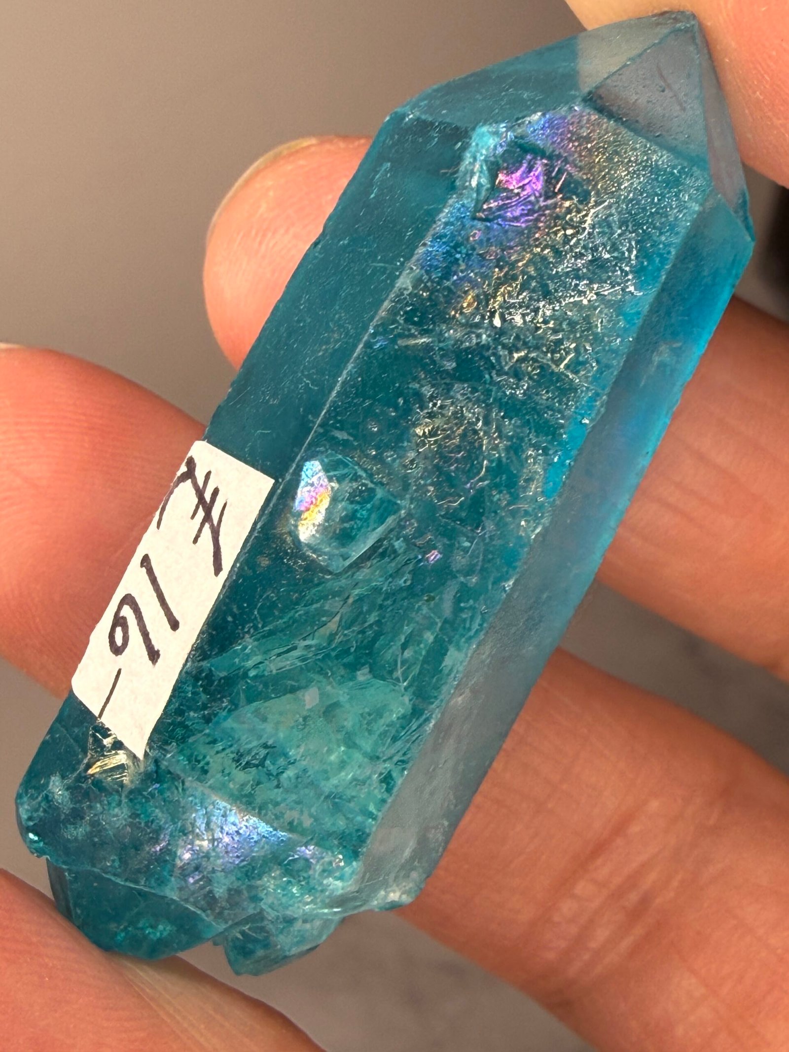 Aqua Aura Quartz Natural Point - Image 5