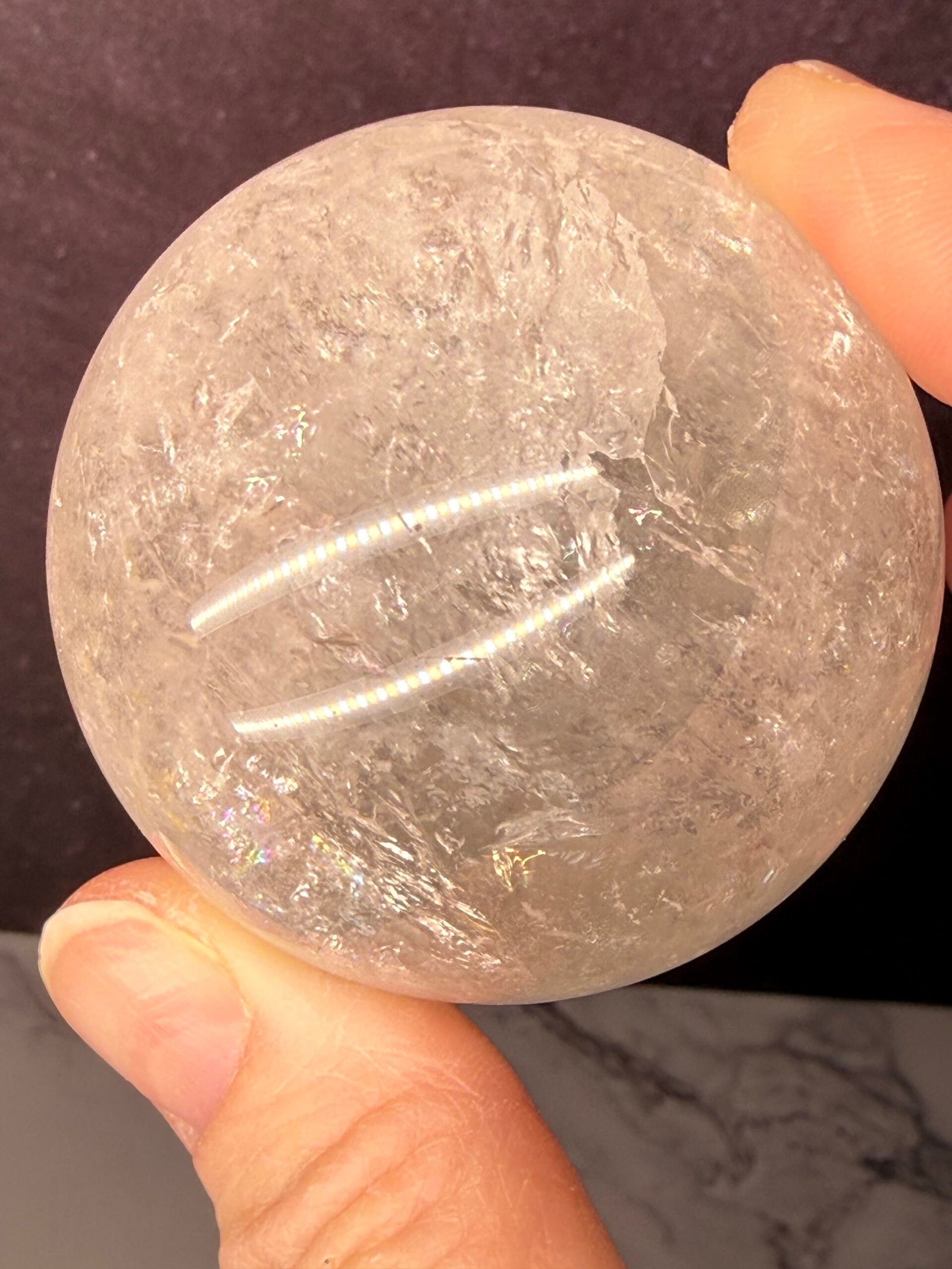 Clear Quartz Sphere - Image 6
